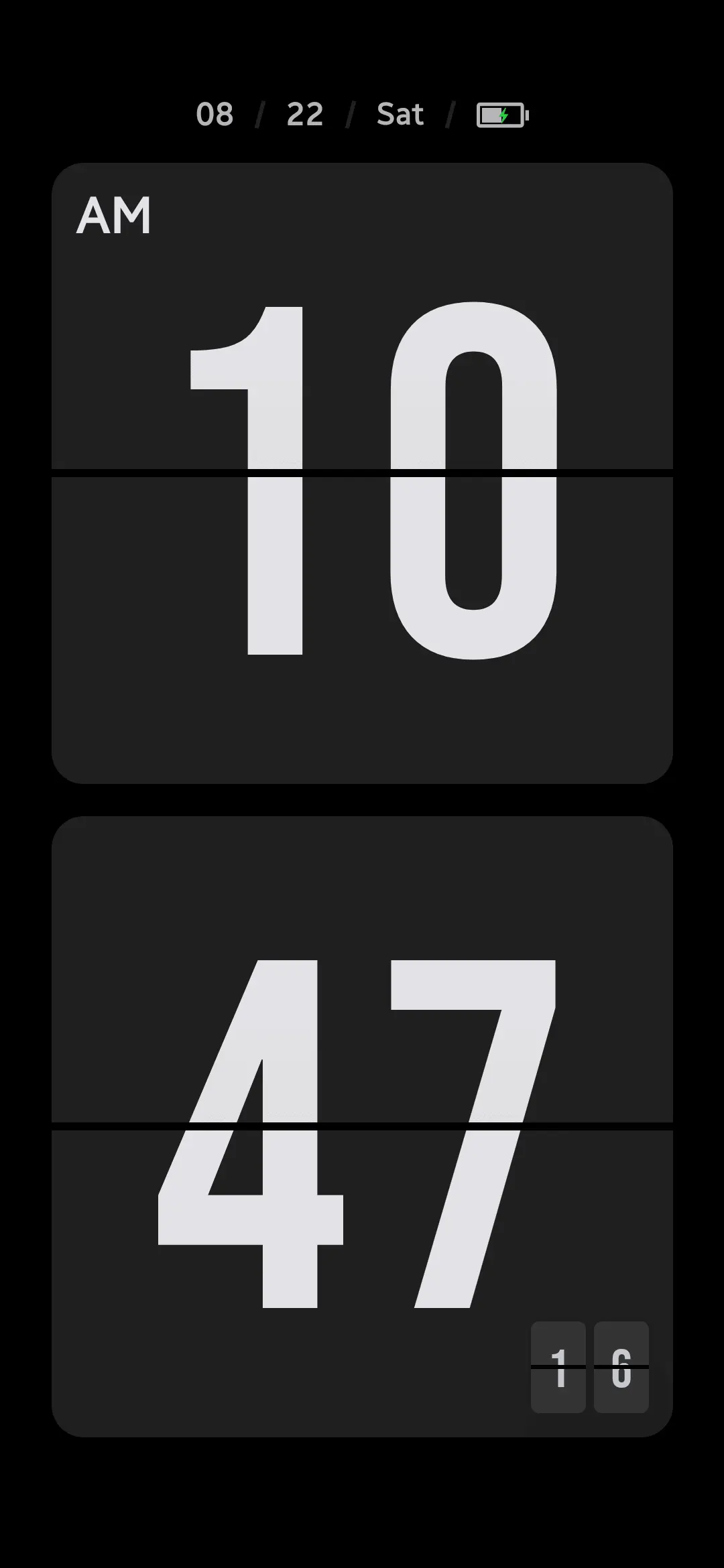 Zen Flip Clock screenshot 1